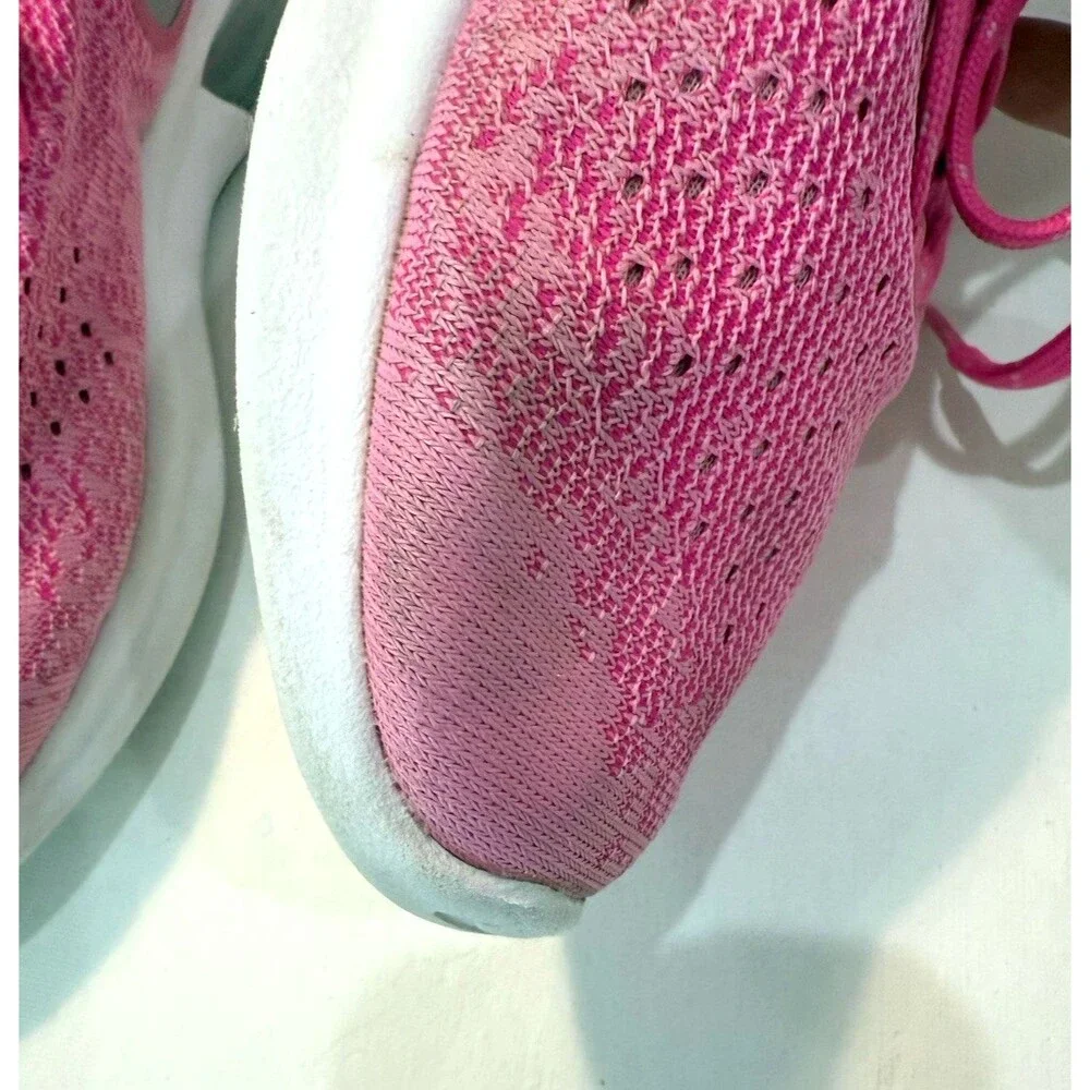 Nike Air Max Sequent 4 Running Shoes AO4486 Pink Silver Womens Size 7 Sneakers